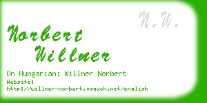 norbert willner business card